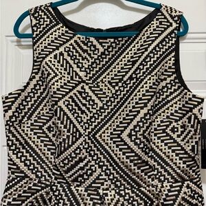 Tahari Geometric Sleeveless dress